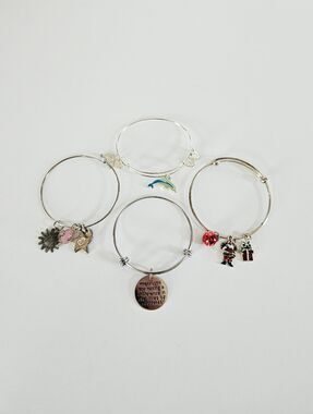 Dune Jewelry Starfish Alix & Ani Dolphin Christmas Teacher Set Charm Bracelets 4